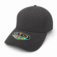 GTO 112 Trucker Hat with Ventilated Comfort and Adjustable Fit thumbnail 31 heather black angle