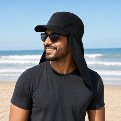 7504 Flex Cotton Legionnaire Caps with Adjustable Velcro Strap