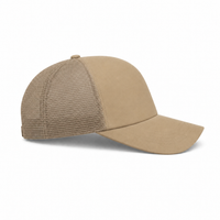Rapper Flex High Crown Trucker Cap with Mesh Panels thumbnail 159 khaki right
