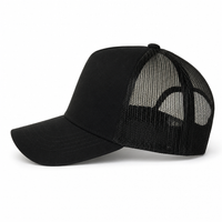 Premium A Frame HEMP TRUCKER CAP thumbnail 14 black left