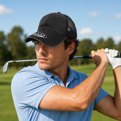 GTO Enzyme Washed Trucker Cap with Adjustable Mesh Back