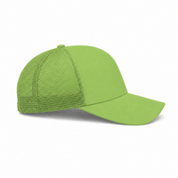 Rapper Flex High Crown Trucker Cap with Mesh Panels thumbnail 116 black hat lime front right