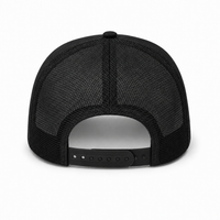R168 Trucker Hat with Breathable Mesh and Adjustable Fit thumbnail 53 black back