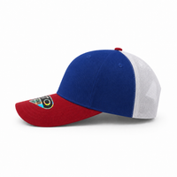 GTO 112 Trucker Hat with Ventilated Comfort and Adjustable Fit thumbnail 83 red royal white left