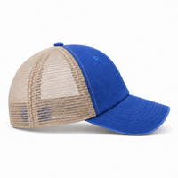 Flex Enzyme Trucker Cap with Metal Buckle Strap thumbnail 53 sapphire right