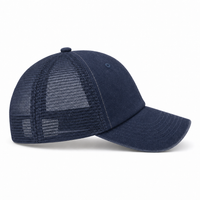 Flex Enzyme Trucker Cap with Metal Buckle Strap thumbnail 46 navy right