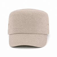 Premium Hemp Military Cap thumbnail 9 stone front