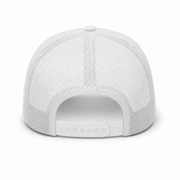 R168 Trucker Hat with Breathable Mesh and Adjustable Fit thumbnail 30 white back