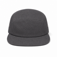 Flex R165 Premium Cotton 5-Panel Adjustable Cap thumbnail 48 charcoal front
