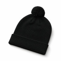 1124 POM POM BEANIE thumbnail 6 black angle