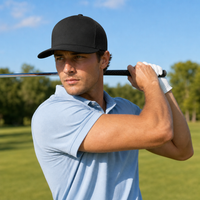 R168 Trucker Hat with Breathable Mesh and Adjustable Fit thumbnail 98 black moodboard