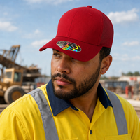 GTO 112 Trucker Hat with Ventilated Comfort and Adjustable Fit thumbnail 113 cardinal red moodboard