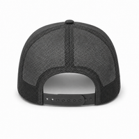 R168 Trucker Hat with Breathable Mesh and Adjustable Fit thumbnail 22 charcoal back
