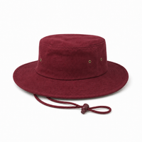 Brushed Heavy Cotton Wide Brim Hat with Adjustable Chin Strap thumbnail 26