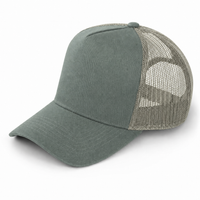 Premium A Frame HEMP TRUCKER CAP thumbnail 11 army angle