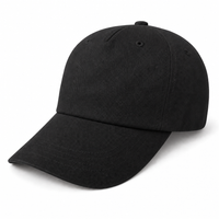 A Frame Dad Hat Unstructured thumbnail 55 black angle