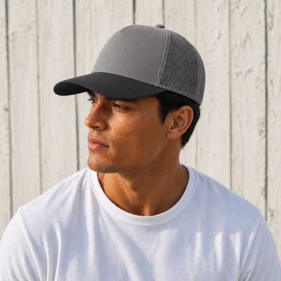 Ottocap 32285 A-Frame 5-Panel Mesh Back Trucker Hat