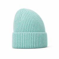Premium Merino Wool Beanie with Cuff – Soft & Warm Knit Hat thumbnail 37 mint right