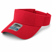 Pro Series Breathable Adjustable Sports Visor thumbnail 46 red angle