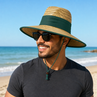 Natural Wide Brim Straw Hats with Adjustable Fit thumbnail 24 bottle moodboard