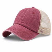Flex Enzyme Trucker Cap with Metal Buckle Strap thumbnail 62 wine angle
