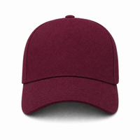 A Frame Flex Cap with Adjustable Snapback and Premium Cotton thumbnail 57 maroon front