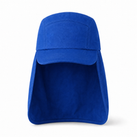 7504 Flex Cotton Legionnaire Caps with Adjustable Velcro Strap thumbnail 10 royal front
