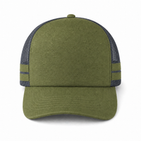Flex Stripe A Frame High Profile Trucker Cap thumbnail 76 loden front