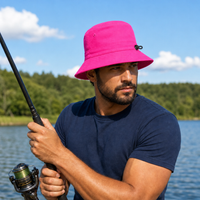 Flex Kindy Bucket Hat thumbnail 72 hot pink moodboard