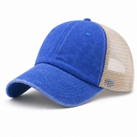 Flex Enzyme Trucker Cap with Metal Buckle Strap thumbnail 55 sapphire angle