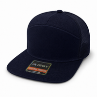 R168 Trucker Hat with Breathable Mesh and Adjustable Fit thumbnail 39 navy angle