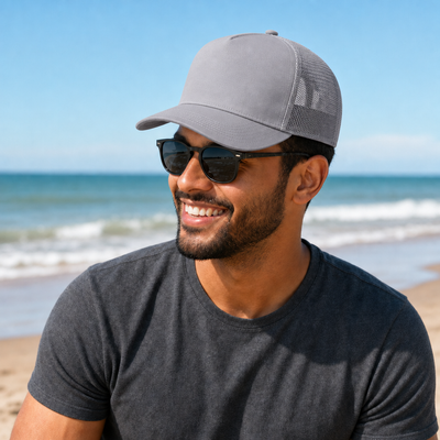 Ottocap 32285 A-Frame 5-Panel Mesh Back Trucker Hat