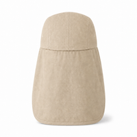 7504 Flex Cotton Legionnaire Caps with Adjustable Velcro Strap thumbnail 93 stone back