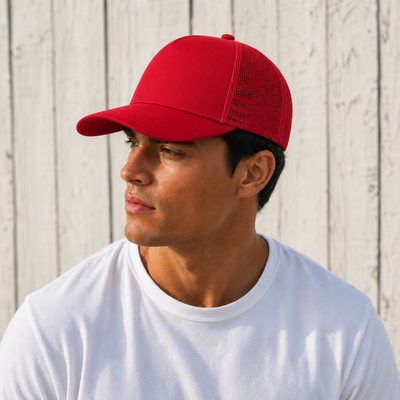 Ottocap 32285 A-Frame 5-Panel Mesh Back Trucker Hat