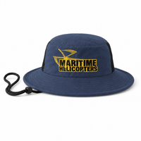 Microfibre Wide Brim Surf Hat with Mesh Ventilation thumbnail 10 navy front