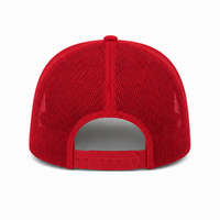 Ottocap 32285 A-Frame 5-Panel Mesh Back Trucker Hat thumbnail 13 red back