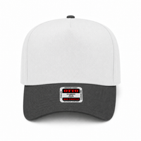 OTTO CAP 5-Panel Mid Profile Structured Baseball Cap thumbnail 18 black white front