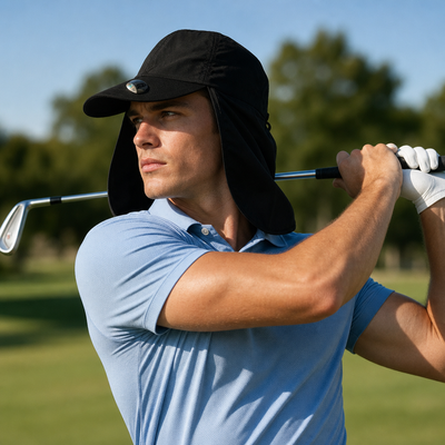 Flex 4057 Water Resistant Legionnaire Caps with Adjustable Strap