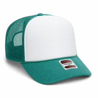 Ottocap 39165 High Crown Foam trucker with rope thumbnail 133 jade white jade angle