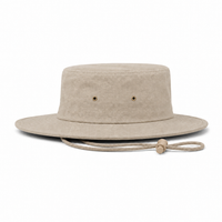 Brushed Heavy Cotton Wide Brim Hat with Adjustable Chin Strap thumbnail 36