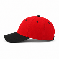 HBC Two-Tone Cap with Iconic Hudson's Bay Stripes thumbnail 24 red/black left