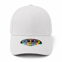 GTO 112 Trucker Hat with Ventilated Comfort and Adjustable Fit thumbnail 51 heather white front