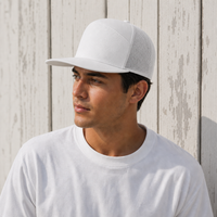 R168 Trucker Hat with Breathable Mesh and Adjustable Fit thumbnail 32 white moodboard