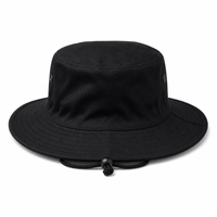 Surf Hat with Break-Away Strap in Wide Brim Design thumbnail 5 black back