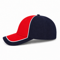 Arena Two Tone Structured Snapback Cap thumbnail 54 navy.white.red left