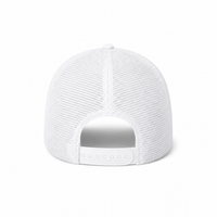 Rapper Flex High Crown Trucker Cap with Mesh Panels thumbnail 91 white back