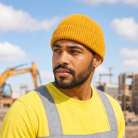 Premium Lambswool Flex Beanie with Cuff – Ultra Soft & Warm thumbnail 70 gold moodboard