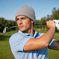 Premium Merino Wool Beanie with Cuff – Soft & Warm Knit Hat thumbnail 80 grey marle moodboard