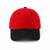 HBC Two-Tone Cap with Iconic Hudson's Bay Stripes thumbnail 23 red/black front