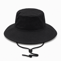 Flex Premium Surf Hat With Break-Away Strap thumbnail 5 black back